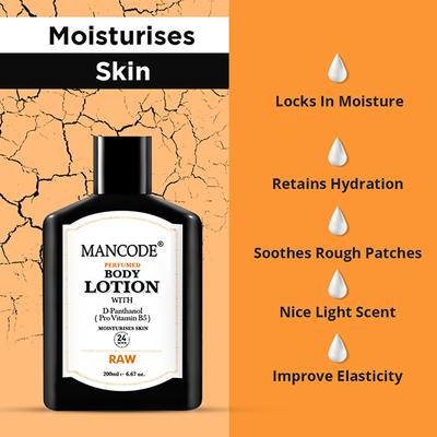 Mancode Raw Perfume Body Lotion 200 ml - Lotions & Creams