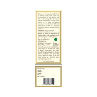 Kama Ayurveda Orange Pure Essential Oil 12ml - Essential Oils