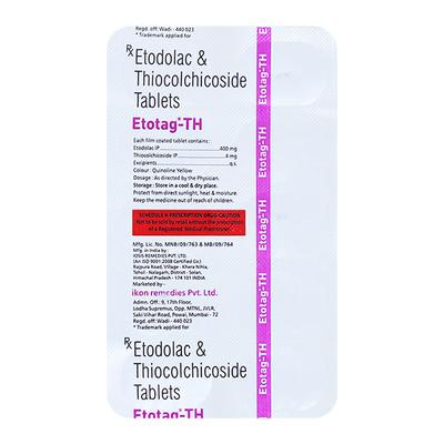ETOTAG TH Tablet 10's - Arthritis-Non