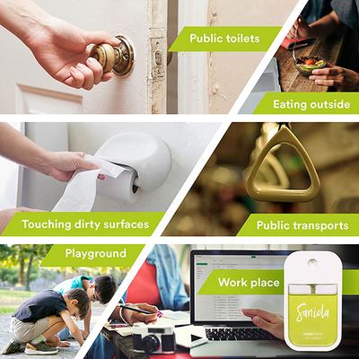 Saniola Hand Sani Aloe & Basil 38 ml - Hand Sanitizer