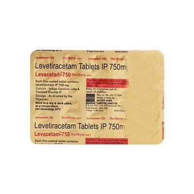 Levacetam 750mg Tablet 10'S - Epilepsy/Convulsion-Ant