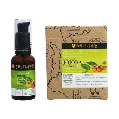 Soulflower Coldpressed Carrier Oil - Jojoba 30 ml - Hair Oils