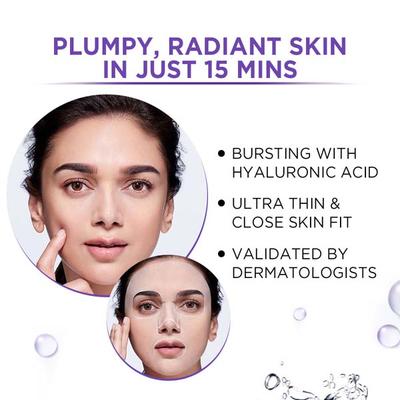 L'Oreal Paris Revitalift Hyaluronic Acid Fresh Mix Serum Sheet Mask Pack of 5 Combo 165 gm - Face Serum