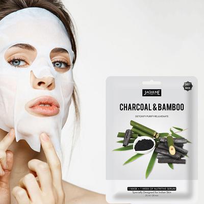 Jaquline USA Charcoal & Bamboo Sheet Mask 25 gm - Sheet Masks