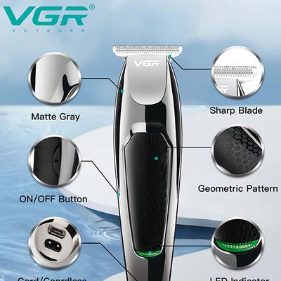 VGR V-030 Trimmer 100 min Runtime (Black) 1's - Trimmers