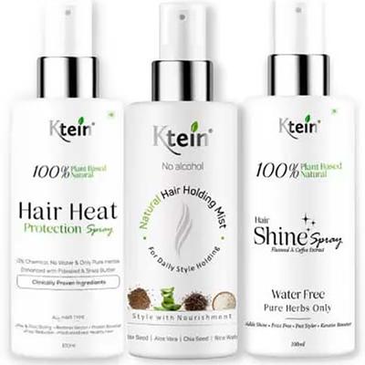 Ktein Combo- Natural Hair Holding Spray and 100% Plant base Natural Hair Shine Spray 2's - Hair Sprays & Mists