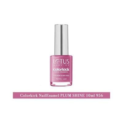 Lotus Makeup Colorkick Nail Enamel Plum Shine 956 10 ml - Nail Polish