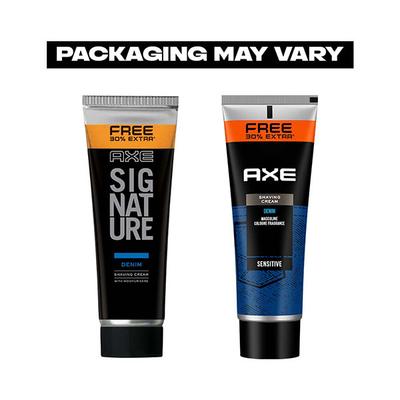 Axe Denim Lather Shaving Cream 60gm+18gm 1's - Shaving Creams