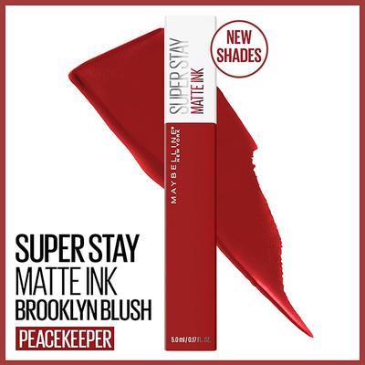 Maybelline Super Stay Matte Ink Brooklyn Blush - Peacekeeper, Liquid Lipstick, Matte Lipstick 5 gm - Lipsticks