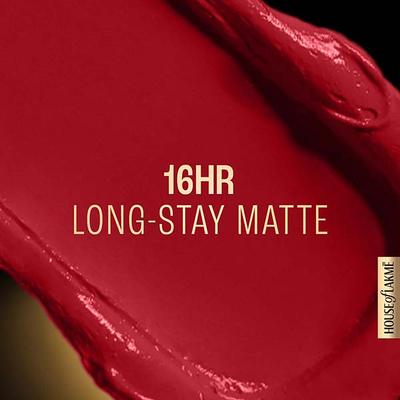 Lakme Forever Matte Liquid Lip, 16hr Lipstick, Red Revival, 5.6ml - Liquid Lipsticks