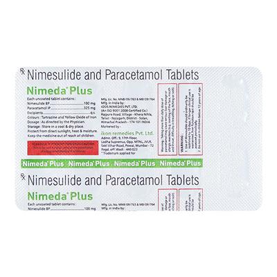 NIMEDA PLUS Tablet 10's - Pain relief-Nsa