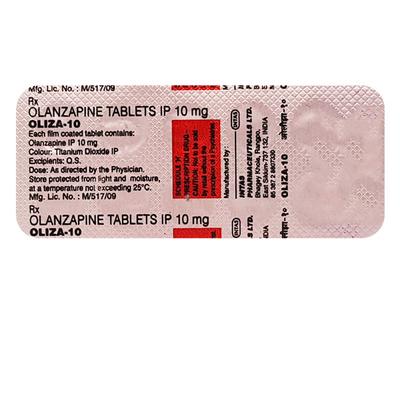 Oliza 10mg Tablet 10'S - Schizophrenia-Aps