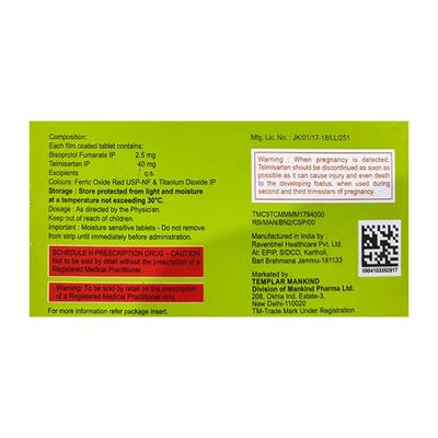 BISONICUS T 2.5 Tablet 10's - Hypertension-Ang
