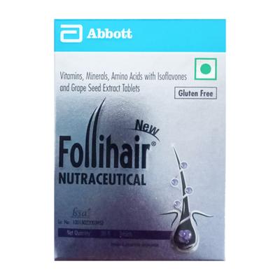 FOLLIHAIR NEW GLUTEN FREE Tablet 30's - Supplements-Vam