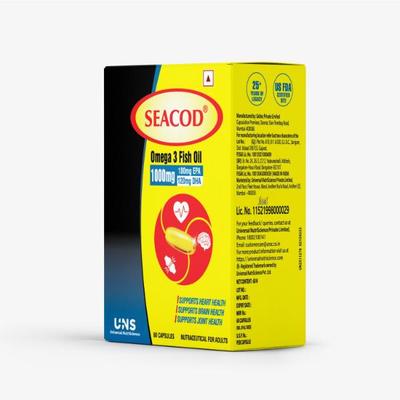 Seacod Omega 3 Fish Oil Capsule 60's - Multi-Vitamins