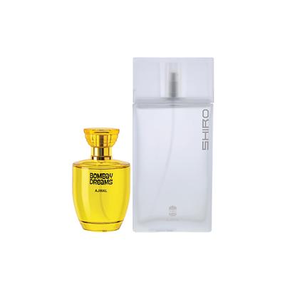 Ajmal Bombay Dreams EDP Floral Fruity Perfume And Shiro EDP Citrus Spicy Perfume 190 ml - Perfumes (Edt/Edp)