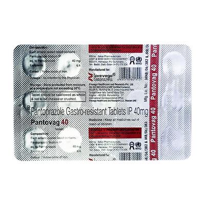 PANTOVAG 40 Tablet 15's - Ulcer/Reflux/Flatulence-Aaa