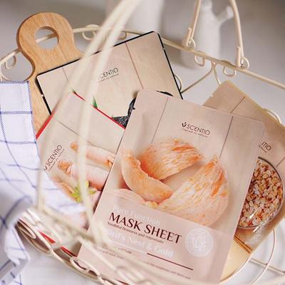 Scentio Organic Bird's Nest & Gold Mask Sheet 30 ml - Sheet Masks