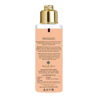 Teal & Terra Rose And Shea Butter Face Wash 100 ml - Face Wash & Cleansers