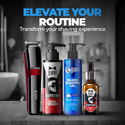 Beardo Beard Shaping Gel for Men Anti-Redness Sensitive Skin Calming Intense Cooling 110 ml - Multi-Stylers