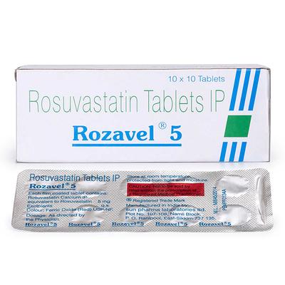 Rozavel 5mg Tablet 10'S - High Cholesterol-Dys