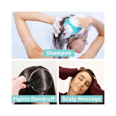 Rey Naturals Hair Scalp Massager Shampoo Green Brush 1's - Hair Brushes