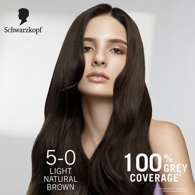 Schwarzkopf Colour Specialist At Home Permanent Hair Colour - 5.0 Light Natural Brown 165 ml - Crème