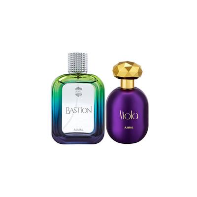 Ajmal Bastion EDP Woody Aromatic Perfume And Viola EDP Fruity Floral Perfume 175 ml - Perfumes (Edt/Edp)
