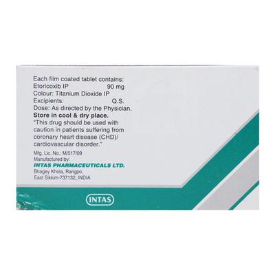 Nureeto 90mg Tablet 10'S - Pain relief-Nsa