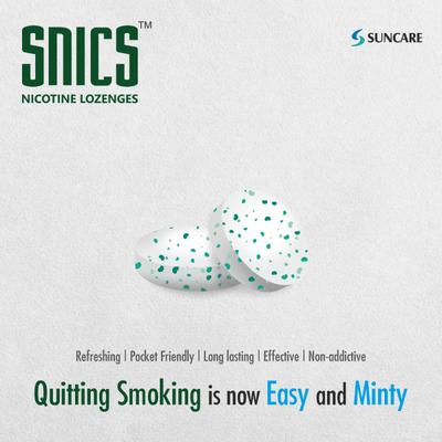 Snics Nicotine 2 mg Lozenges - Spearmint 10's - Nicotine Gums/Lozenges