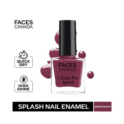 Facescanada Ultime Pro Splash Nail Enamel Mahogany 107 8 ml - Nail Polish