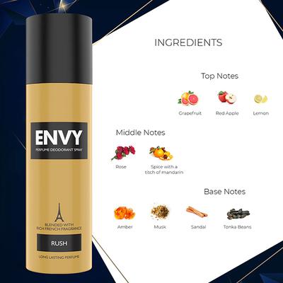 Envy Rush Deo for Men 120 ml - Men Deodorants/Roll-Ons
