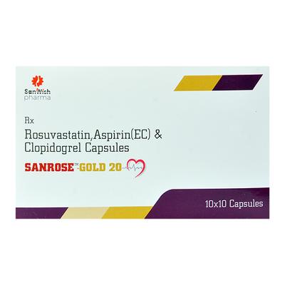 SANROSE GOLD 20 Capsule 10's - Blood Clot-Ant