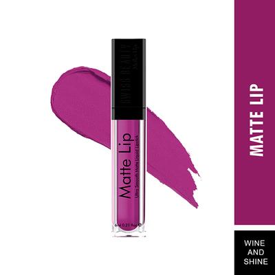 Swiss Beauty Ultra Smooth Matte Liquid Lipstick - (Wine & Shine) 6 ml - Liquid Lipsticks