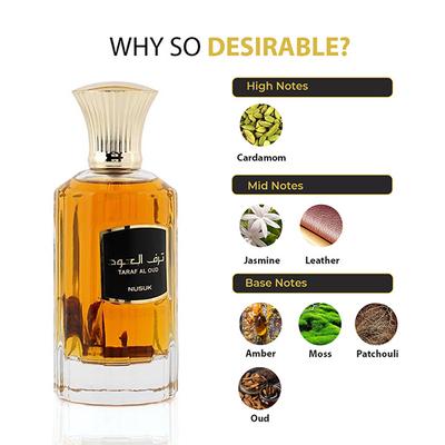 NUSUK Taraf Al Oud EDP Perfume for Men 100 ml - Men Perfumes (Edt/Edp)