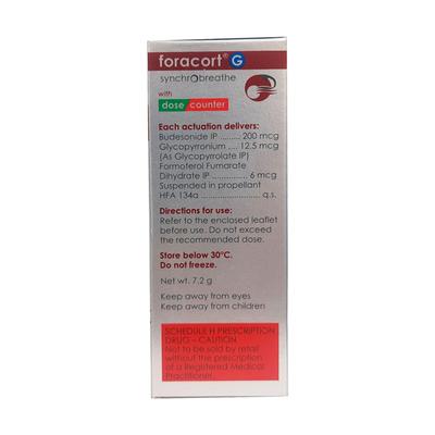 FORACORT G SYNCHROBREATHE WITH DOSE COUNTER 120md Inhaler 7.2g - Asthma/COPD-Ast