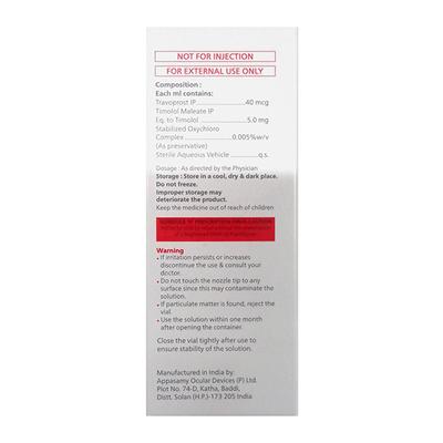 TRAVOZIDE T Ophthalmic Solution 3ml - Glaucoma-Ant