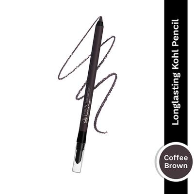 PAC Longlasting Kohl Pencil Waterproof Intense Payoff One Swipe Application - Coffee Brown (1.2 g) - Kajal & Kohls