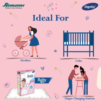 Dignity Baby Mats (60 x 60 cm) 10's - Baby Bedding