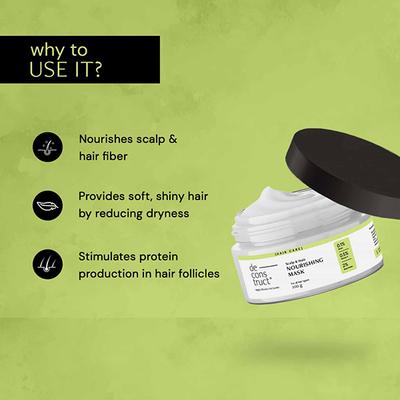 Deconstruct Scalp and Hair Nourishing Mask 0.1 Percent Biotin + 0.5 Percent Vitamin F + 2 Percent Shea Butter 200 gm - Hair Masks & Packs