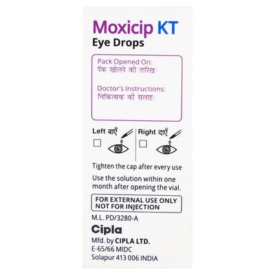 Moxicip KT Eye Drops 5ml - Eye Infections-Eaa