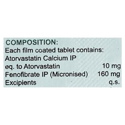 LIPISAFE F 10mg Tablet 10's - High Cholesterol-Dys