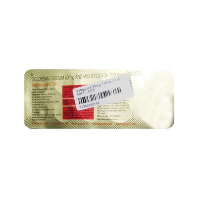 Safeguard 50mg Tablet 10'S - Pain relief-Nsa