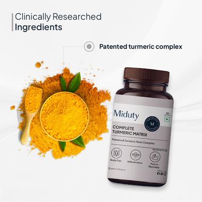 Miduty Complete Turmeric Matrix Capsule 30's - Vital Health