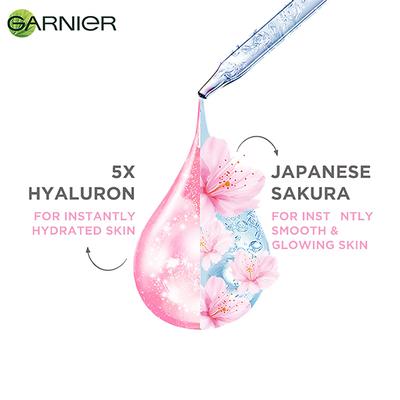 Garnier Sakura White Water Glow Serum Sheet Mask, Face Sheet Mask for Women 28 gm - Sheet Masks