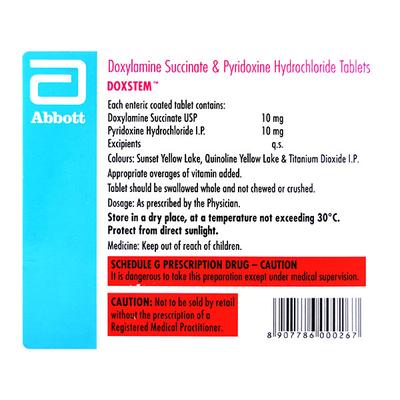 DOXSTEM Tablet 30's - Vomitting/Emesis-Ant