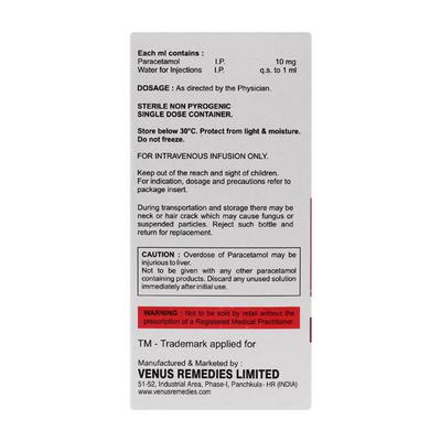 VENCETAMOL Infusion 100ml - Fever-Ana