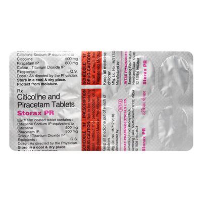 Storax PR Tablet 10'S - Nootropics And Neurotrophics