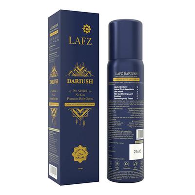 Lafz Dariush No Alcohol No Gas Premium Body Spray - For Men 120 ml - Men Deodorants/Roll-Ons