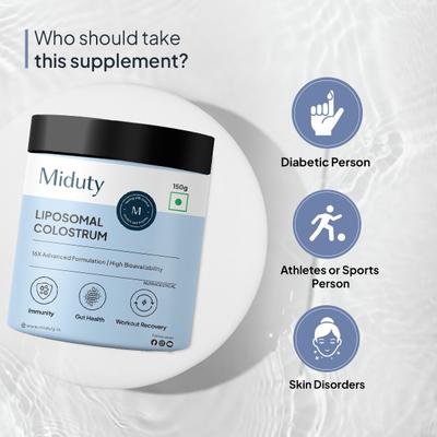 Miduty Liposomal Colostrum Powder 150 g - Digestive Health